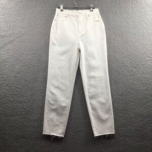 Madewell The‎ Mom Jean Cream 26